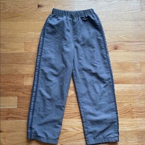 Kids Korner Boys Track Pants Gray Racer Stripe Mesh Lined Size 7